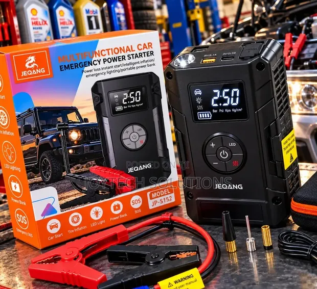 JP-S152 8000mAh Jump Starter ya Gari na Inflator - 1