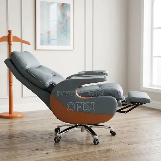 CEO Executive High-Back Leather Office Chair - 1