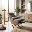 CEO Executive High-Back Leather Office Chair - 5