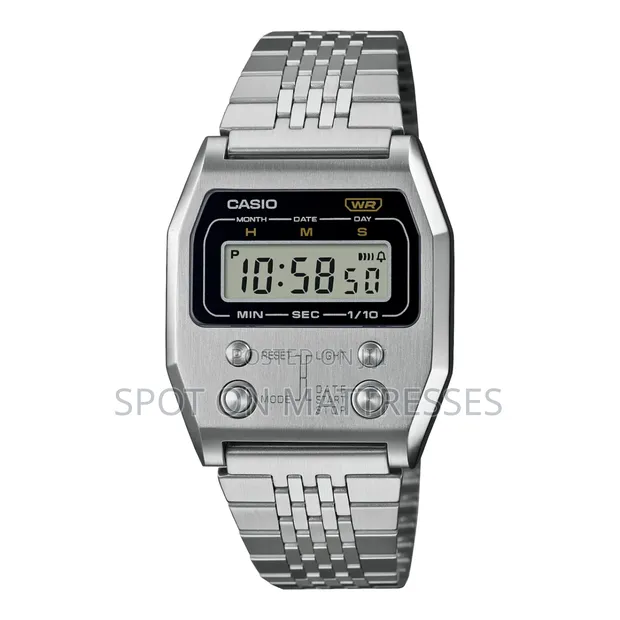 Casio Vintage Digital Watch yenye Vitufe Mbele - 1
