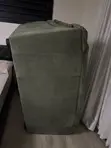 2 Seater Green Leather Loveseat Sofa - 2