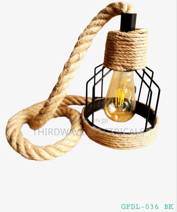 Quality Hemp Rope Pendant Light VF4 - 1