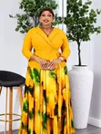 Floral Maxi Dress - Breastfeeding Friendly - 3