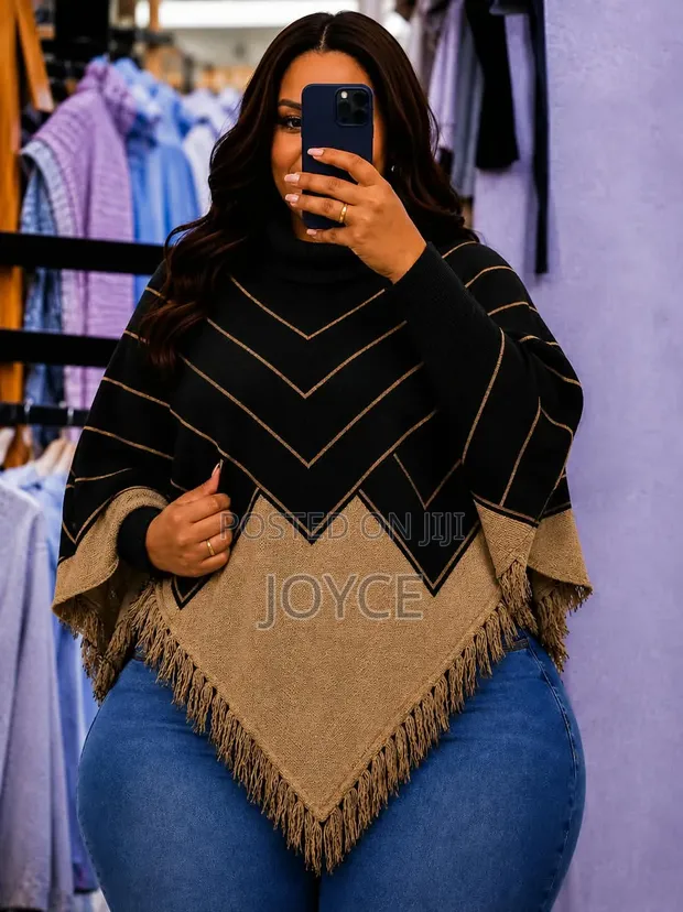 Free Size Warm Ponchos with Hands - 1