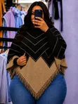 Ponchos za Joto za Ukubwa Bure na Mikono - 1