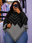 Ponchos za Joto za Ukubwa Bure na Mikono - 3