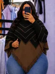 Ponchos za Joto za Ukubwa Bure na Mikono - 4