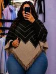 Ponchos za Joto za Ukubwa Bure na Mikono - 5