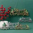 Merry Christmas Letter Hanging Sign - 1