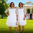Kanzu ya Chiffon yenye Lace Yoke Iliyopambwa - 2
