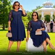 Kanzu ya Chiffon yenye Lace Yoke Iliyopambwa - 3