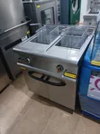 Free-Standing Stainless Steel Commercial Double-Tank Deep Fryer - 2