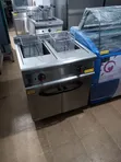 Free-Standing Stainless Steel Commercial Double-Tank Deep Fryer - 3