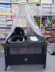 4-in-1 Multifunctional Co-Sleeper & Playpen Travel Cot - 3