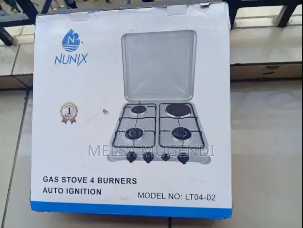 Nunix 3+1 Table Top Gas & Electric Cooker - 1