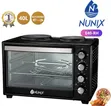 Nunix 40L Oven ya Rotisserie ya Umeme na Hot Plate Mbili - 2