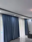 High Quality Light Blue Curtains and Sheers - 1