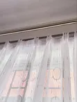 Sheers za Dhahabu na Hooks kwa Ofisi - 1