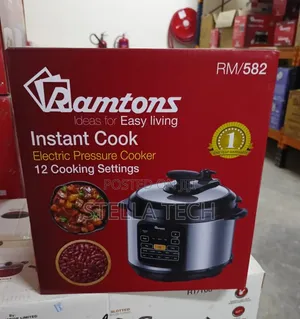 6 Litre Ramtons Pressure Cooker ya Umeme
