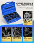 52 Pcs Bearing Race na Seal Driver Installer Kit - 2