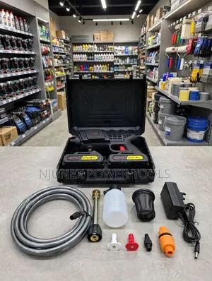 48V Cordless Lithium-Ion High-Pressure Car Washer Gun na Betri 2