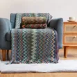 Boho Chic Knitted Throw Blanket yenye Tassels - 1