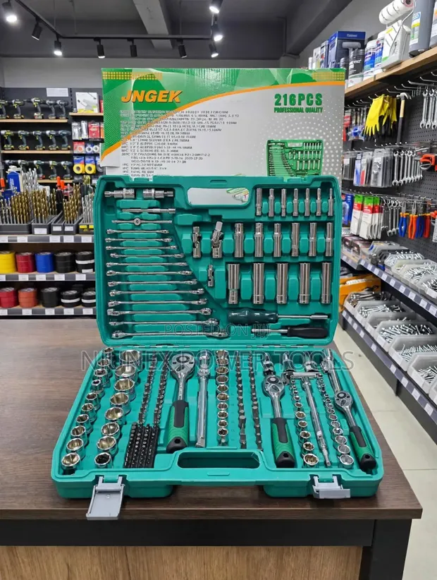 216-Piece Mechanic Wrench & Socket Tool Kit - 1