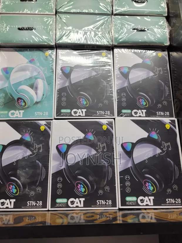 New Wireless Cat Ear Headphones Mpya - 1
