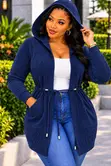 Premium Women's Cable Knit Hooded Cardigan - 3