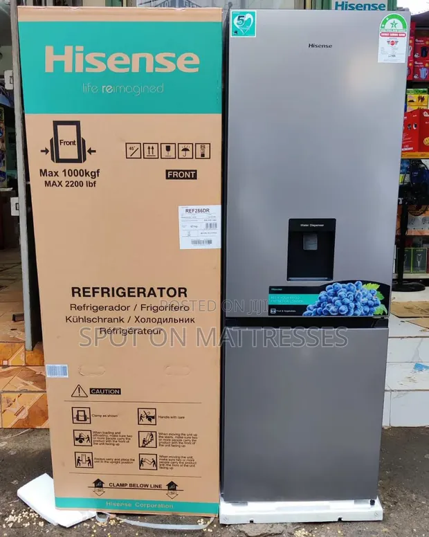 Hisense 230L Double-Door No Frost Fridge with Bottom Freezer - 1