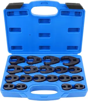 Set ya Spana za Crow Foot 19 Pcs, 8-32mm Flare Nut Wrench Kit