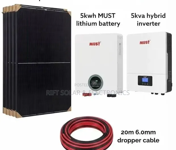 Must 5.5kva Hybrid Solar System with 5.12kWh Battery - 1