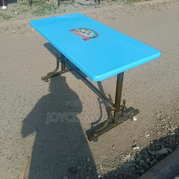 Meza ya Marumaru ya Mkahawa, 4x2, Bluu Angani - 1