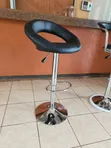 Swivel Adjustable Height Counter Stool - Black - 2