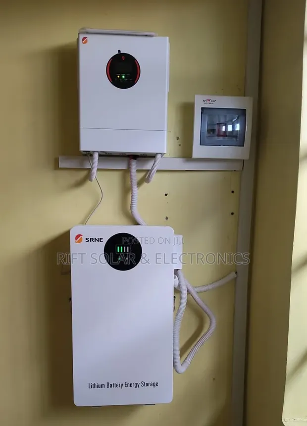 SRNE 5kva Hybrid Inverter & 5.12kWh Lithium Battery - 1