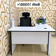 Ofisi ya Kisasa ya Dawati na Kiti cha Ergonomic - Nyeupe - 2