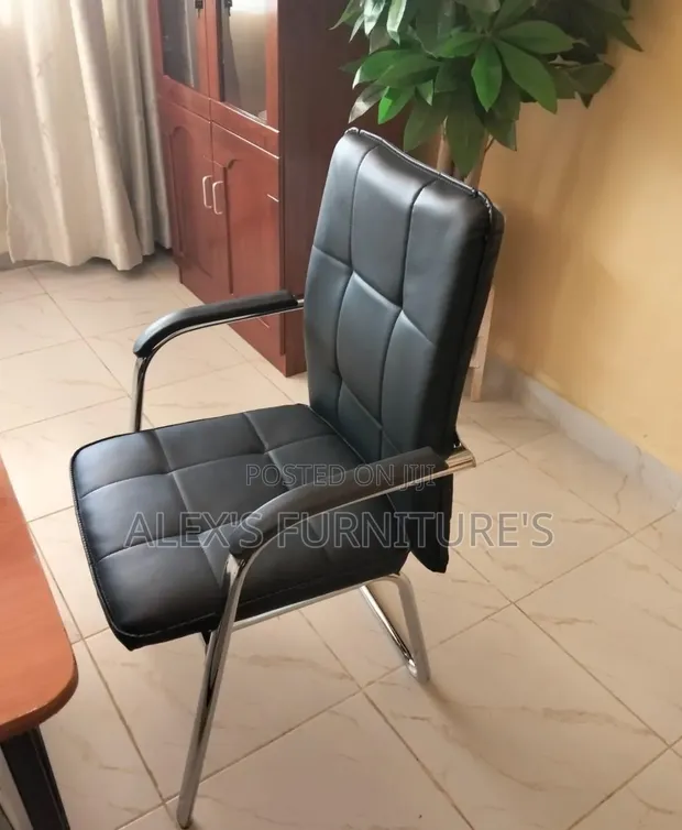 Boss Office Products Leather Office Chair for Reception - 1