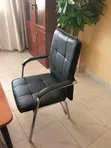 Kiti cha Ofisi cha Ngozi cha Boss Office Products kwa Mapokezi - 2