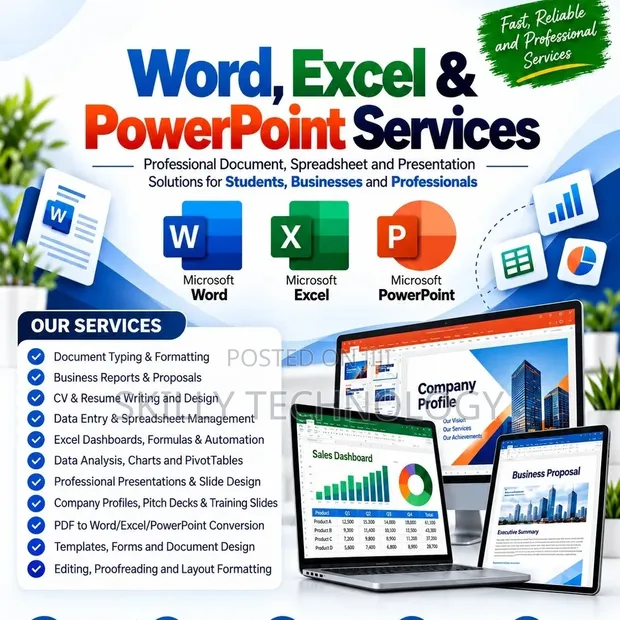 Huduma za Microsoft Office: Word, Excel, PowerPoint - 1