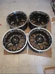 18" 5x114.3 BBS Wheels - Black with Polished Lip - 1