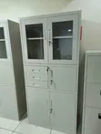 Boss Office Products Steel File Cabinet with Lockable Glass Doors & Drawers - 2