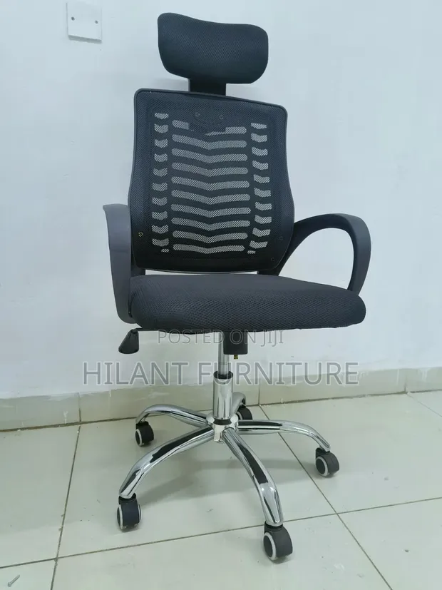 Mesh Headrest Office Chair - Brand New - 1