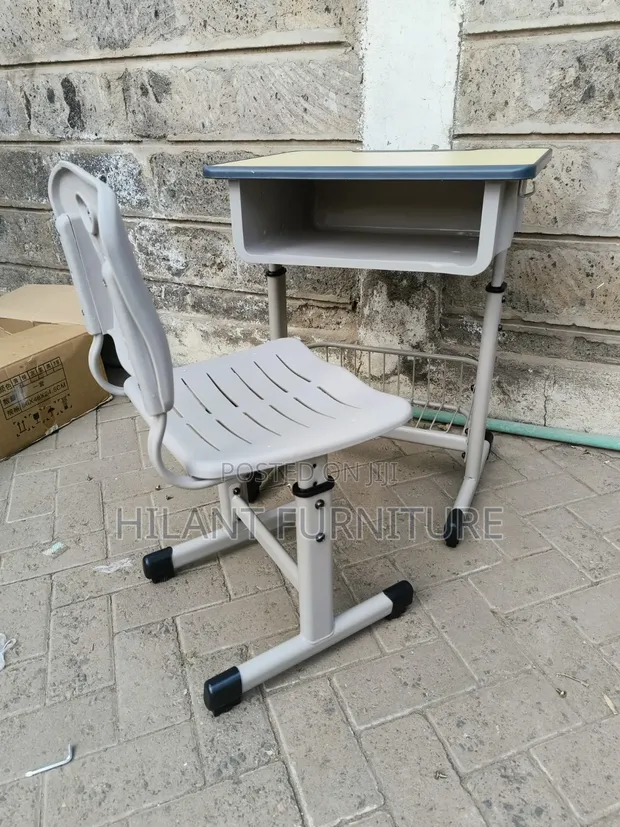 Adjustable Height Kids Study Desk & Chair Set - 1