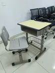 Adjustable Height Kids Study Desk & Chair Set - 4