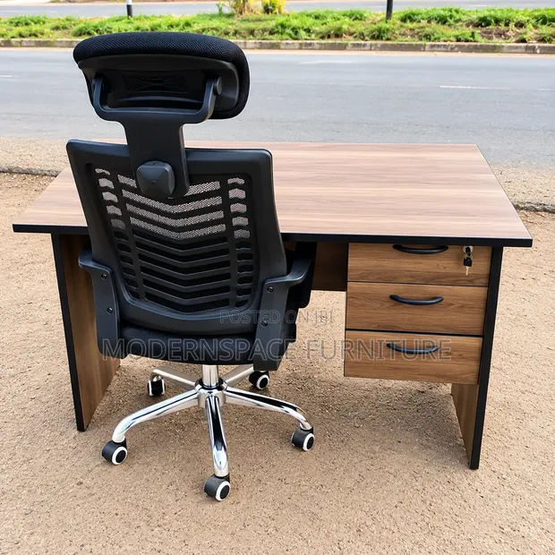 Modernspace Office Desk & Chair Set - 1