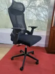 Kiti cha Ofisi cha Mtendaji cha Mesh chenye Mgongo Mrefu na Msaada wa Kiuno - 1