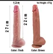 11-Inch Non-Vibrating Suction Cup Dildo - 1
