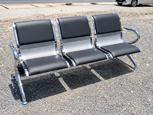 3-Seater Waiting Bench - Modern Professional Design
