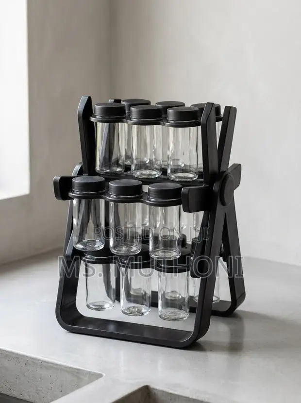 18-Jar Revolving Spice Organizer - 1