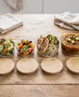 EcoWare Glass LockFresh Vitufe 4-in-1 vya Vyakula - 1